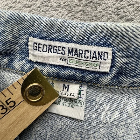 Vintage Georges Marciano Guess Jacket Mens‎ Medium Denim Acid Wash USA 80s Retro